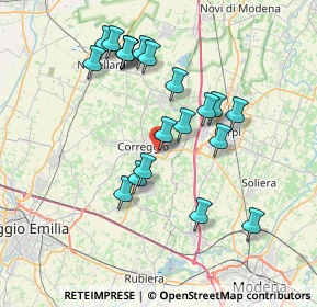 Mappa Via Ardione, 42015 Correggio RE, Italia (7.1215)