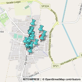 Mappa Via Guido Rossa, 44023 Lagosanto FE, Italia (0.3215)