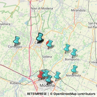 Mappa Via Risorgimento, 41010 Soliera MO, Italia (8.434)