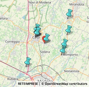 Mappa Via Carpi Ravarino, 41019 Limidi MO, Italia (5.90636)