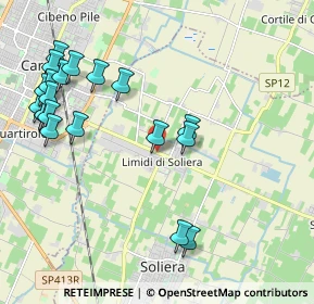 Mappa Via Carpi Ravarino, 41019 Limidi MO, Italia (2.44)