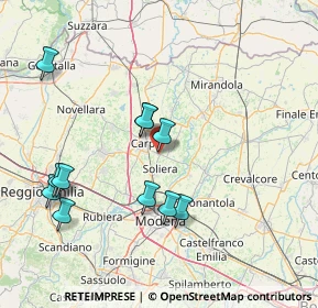 Mappa Via Carpi Ravarino, 41019 Limidi MO, Italia (15.81545)