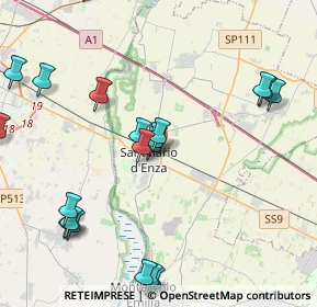 Mappa Via F. Fellini, 42049 Sant'Ilario d'Enza RE, Italia (5.0725)