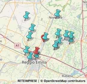 Mappa Galleria della Rocca, 42011 Bagnolo In Piano RE, Italia (6.71063)