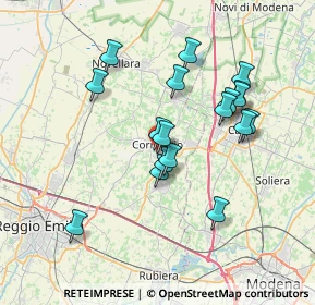 Mappa Via dell'Ossola, 42015 Correggio RE, Italia (6.67222)