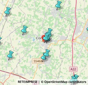 Mappa Via dell'Ossola, 42015 Correggio RE, Italia (5.93158)