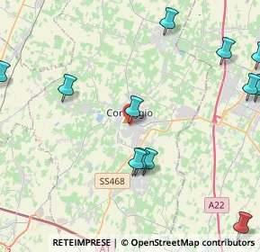 Mappa Via dell'Ossola, 42015 Correggio RE, Italia (6.11714)