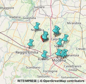 Mappa Via dell'Ossola, 42015 Correggio RE, Italia (10.31)