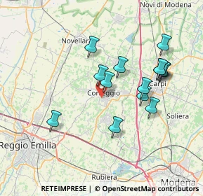 Mappa , 42015 Correggio RE, Italia (6.89929)