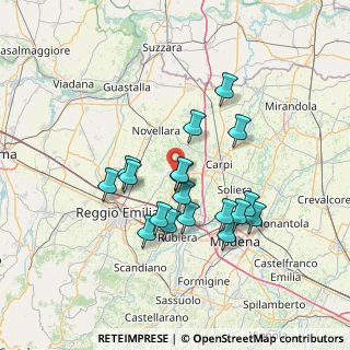 Mappa , 42015 Correggio RE, Italia (12.54111)