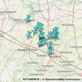 Mappa , 42015 Correggio RE, Italia (8.46333)