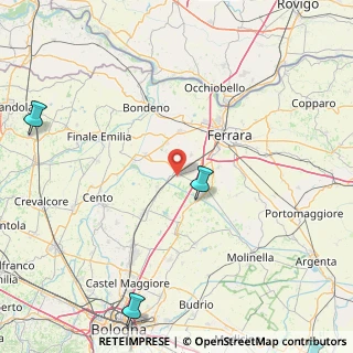 Mappa Via Canali, 44028 Poggio Renatico FE, Italia (61.168)