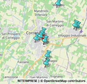 Mappa Viale della Vecchia Ferrovia, 42015 Correggio RE, Italia (2.05417)