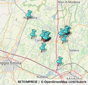 Mappa Viale della Vecchia Ferrovia, 42015 Correggio RE, Italia (4.77313)