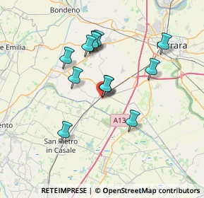 Mappa Via Guglielmo Marconi, 44028 Poggio Renatico FE, Italia (6.34)