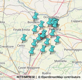 Mappa Via Guglielmo Marconi, 44028 Poggio Renatico FE, Italia (9.9995)