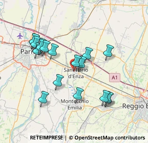 Mappa SS9, 42049 Sant'Ilario d'Enza RE, Italia (7.31778)