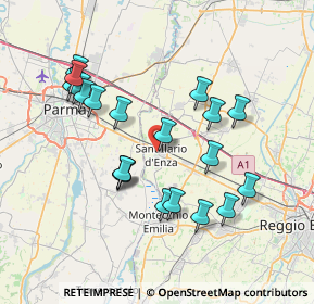 Mappa Via Papa Giovanni XXIII, 42049 Sant'Ilario d'Enza RE, Italia (7.3035)