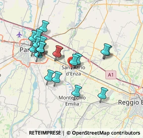 Mappa SS9, 42049 Sant'Ilario d'Enza RE, Italia (6.929)