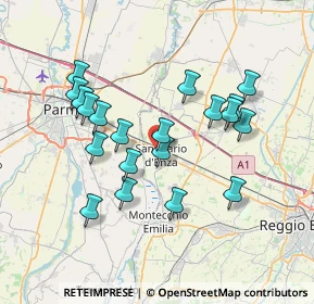 Mappa SS9, 42049 Sant'Ilario d'Enza RE, Italia (6.867)