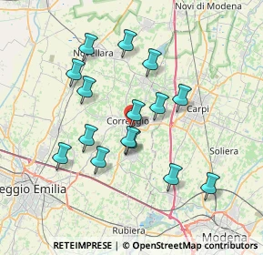 Mappa Via Piero Gobetti, 42015 Correggio RE, Italia (6.68467)