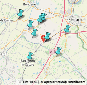 Mappa Via Chiesa Vecchia, 44028 Poggio Renatico FE, Italia (6.87308)