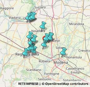 Mappa Via Giacomo Matteotti, 42015 Correggio RE, Italia (11.36111)