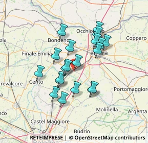 Mappa Via Ferdinando Santi, 44028 Poggio Renatico FE, Italia (11.4655)