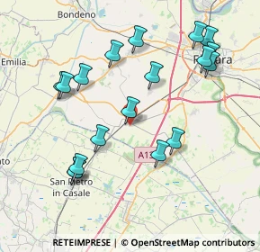 Mappa Via Ferdinando Santi, 44028 Poggio Renatico FE, Italia (8.39444)