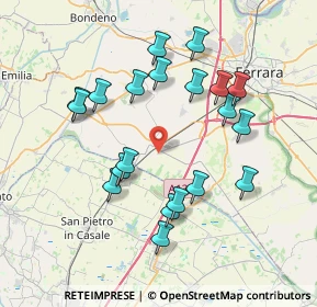 Mappa Via Ferdinando Santi, 44028 Poggio Renatico FE, Italia (7.4585)