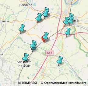 Mappa Via Ferdinando Santi, 44028 Poggio Renatico FE, Italia (8.21235)