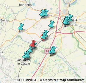 Mappa Via Ferdinando Santi, 44028 Poggio Renatico FE, Italia (7.111)