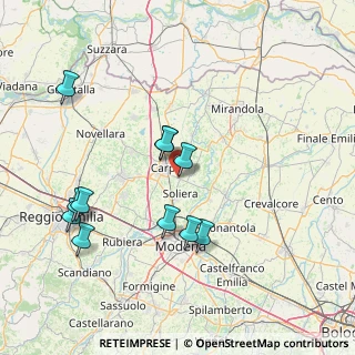 Mappa Via Carpi Ravarino, 41010 Soliera MO, Italia (15.65091)