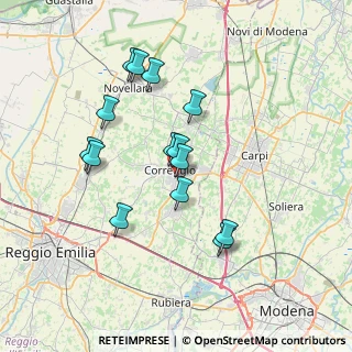 Mappa Via Casarini, 42015 Correggio RE, Italia (6.62714)