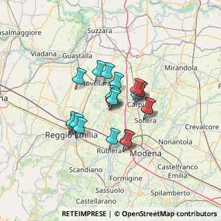 Mappa Via Casarini, 42015 Correggio RE, Italia (9.5545)