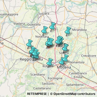 Mappa Via Casarini, 42015 Correggio RE, Italia (10.624)