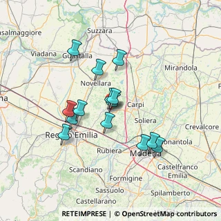 Mappa Via Casarini, 42015 Correggio RE, Italia (11.90571)