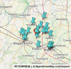 Mappa Via Don Giuseppe Puglisi, 42015 Correggio RE, Italia (10.602)