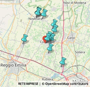 Mappa Via Don Giuseppe Puglisi, 42015 Correggio RE, Italia (5.97)