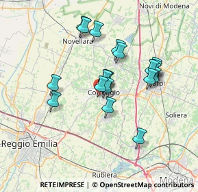 Mappa Via Don Giuseppe Puglisi, 42015 Correggio RE, Italia (6.147)