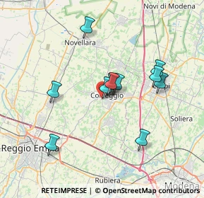 Mappa Via Don Giuseppe Puglisi, 42015 Correggio RE, Italia (6.19909)