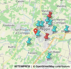 Mappa Via Don Giuseppe Puglisi, 42015 Correggio RE, Italia (1.93583)
