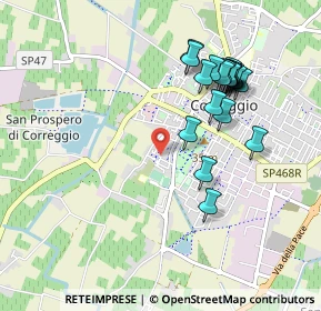 Mappa Via Don Giuseppe Puglisi, 42015 Correggio RE, Italia (0.95)