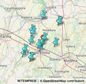 Mappa 42011 Bagnolo in Piano RE, Italia (11.53867)