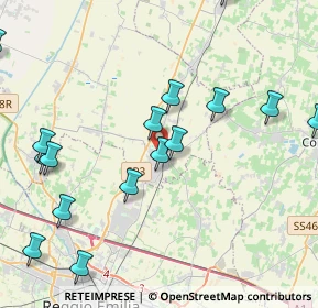 Mappa 42011 Bagnolo in Piano RE, Italia (5.8545)