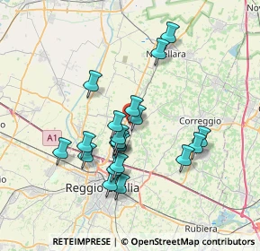 Mappa 42011 Bagnolo in Piano RE, Italia (6.3865)