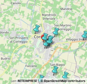 Mappa Via I° Maggio, 42015 Correggio RE, Italia (1.74091)