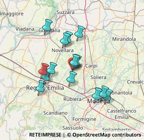 Mappa Via I° Maggio, 42015 Correggio RE, Italia (11.7)