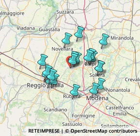 Mappa Via P. Borsellino, 42015 Correggio RE, Italia (10.753)