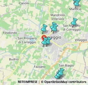 Mappa Via P. Borsellino, 42015 Correggio RE, Italia (2.35455)
